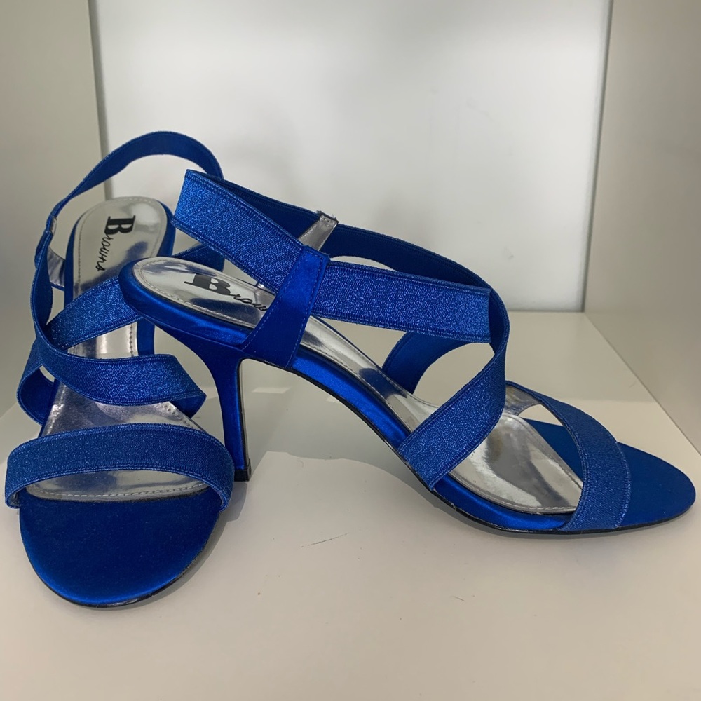 Browns leather formal heels 8